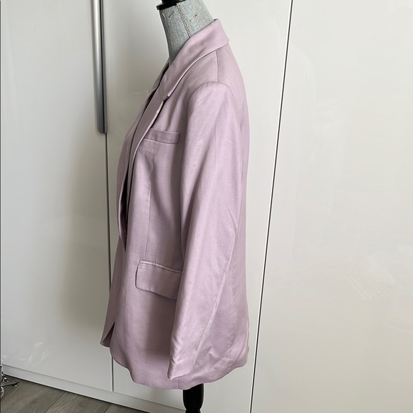 H&M NWOT Oversized Lavender Women's Blazer Lined, Size S - Picture 4 of 10
